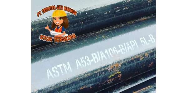 pipa bulat besi medium gas sch carbon steel astm samarinda ready stok-2