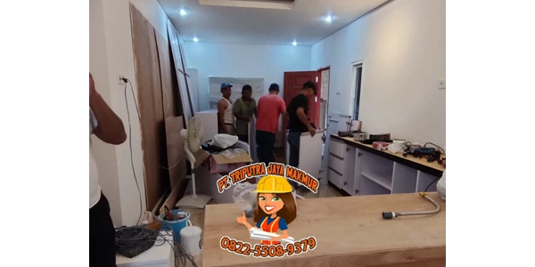 kontraktor furniture interior kitchen set berkualitas murah bontang