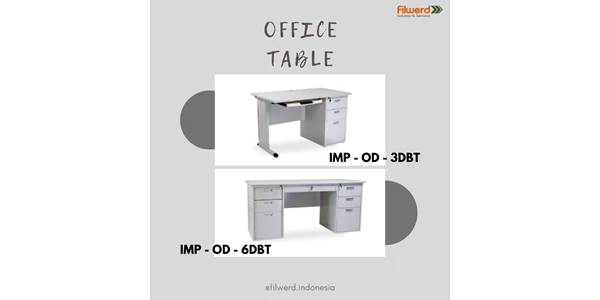 office table - meja kerja - meja staff - meja manager - furniture-1