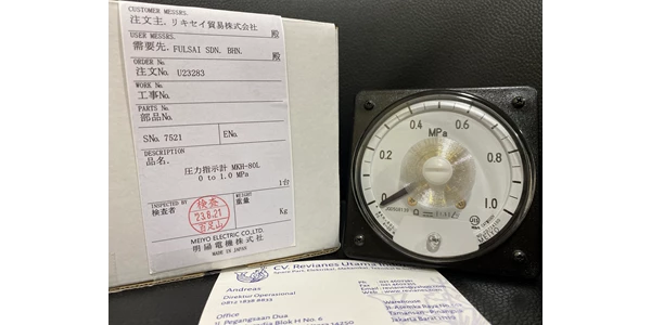meiyo pressure gauge meter mkh-80l (range 0～1.0 mpa)