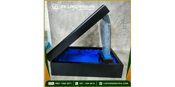 plakat fiber glas gliter silver kombinasi kayu lg 003-3