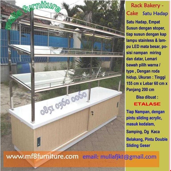 Jual rak, rack, rak roti, rak kue, rakbakery, rak cake, pajangan, pamer ...