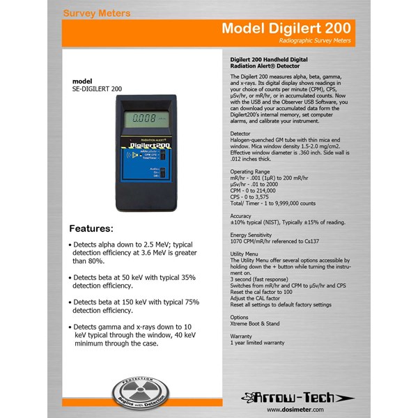 Jual Surveymeter Digital Digilert 200 oleh CV. Kashelara