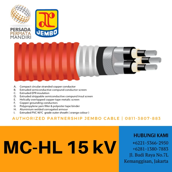 Kabel MC-HL 15 kV