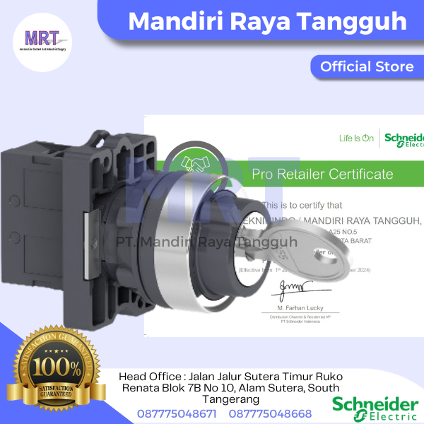 Jual Key Switch Schneider Jakarta oleh PT. Mandiri Raya Tangguh