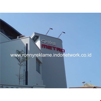 Jual Nama Gedung - Graha Metro DKI Jakarta - A JUN reklame - Signage