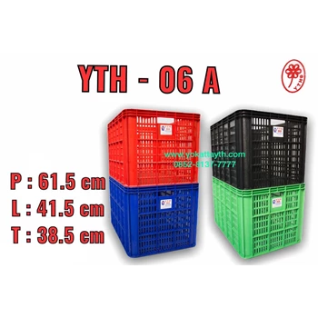 Jual keranjang plastik industri YTH 06a ( berlubang ukuran besar ) DKI