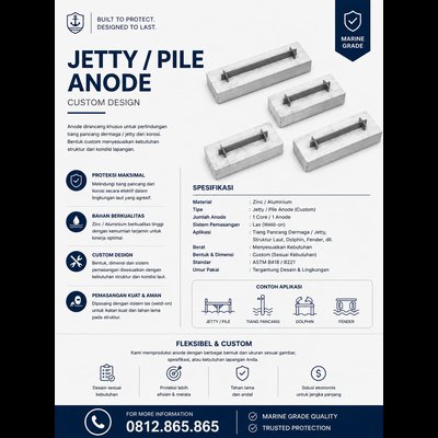 Pabrik dan Distributor Zinc Anode Terlengkap di Indonesia