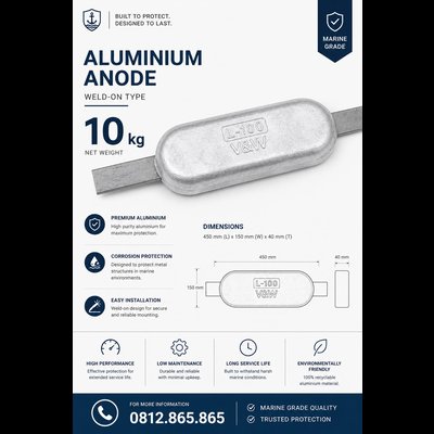 V&W ALUMUNIUM ANODE L100K2