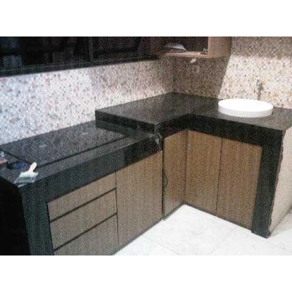  granit nero absolutto untuk meja dapur oleh GRANIT Dan 