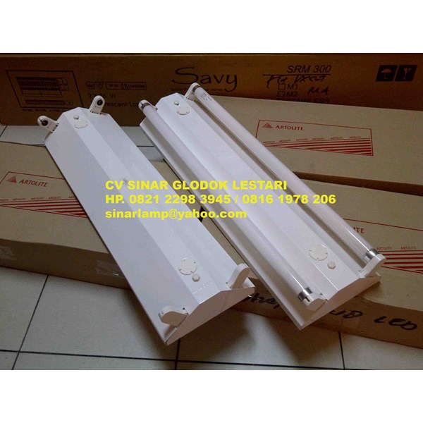 Kap Lampu V Shape 2 x 18 Watt SAVY ARTOLITE oleh CV SINAR 