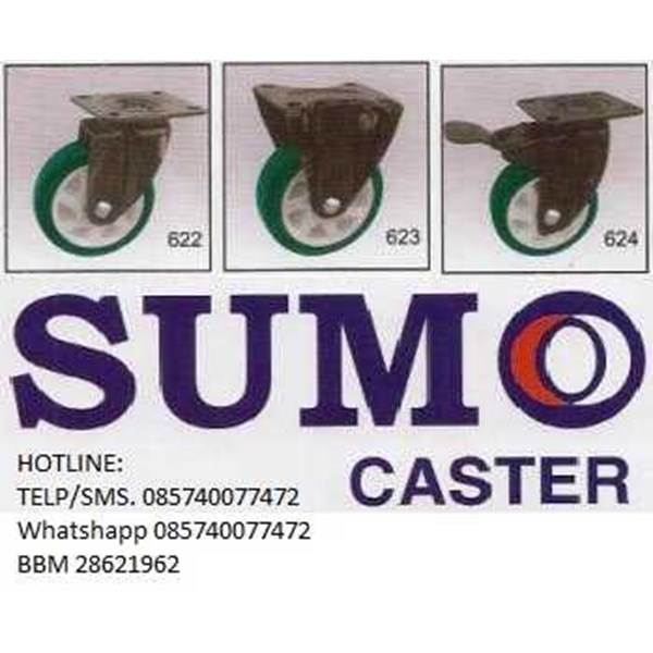 Jual RODA TROLI SUMO CASTER WHEEL oleh PT.DENKO WAHANA 