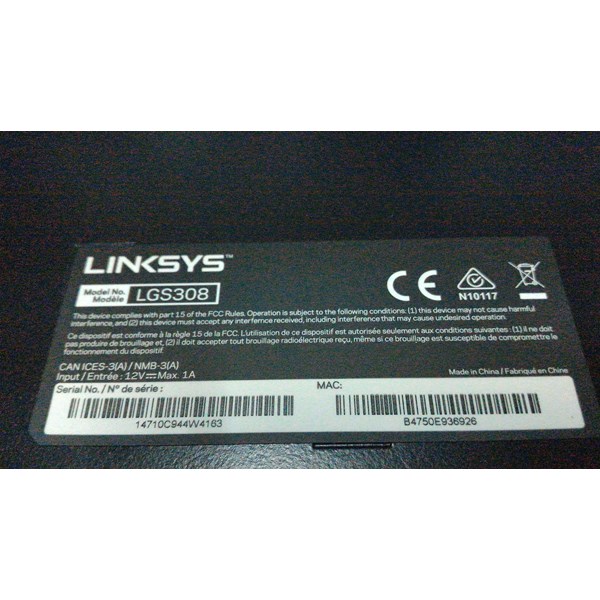 Switch Hub 8 Port Smart Gigabyte Linkys LGS308AP oleh 
