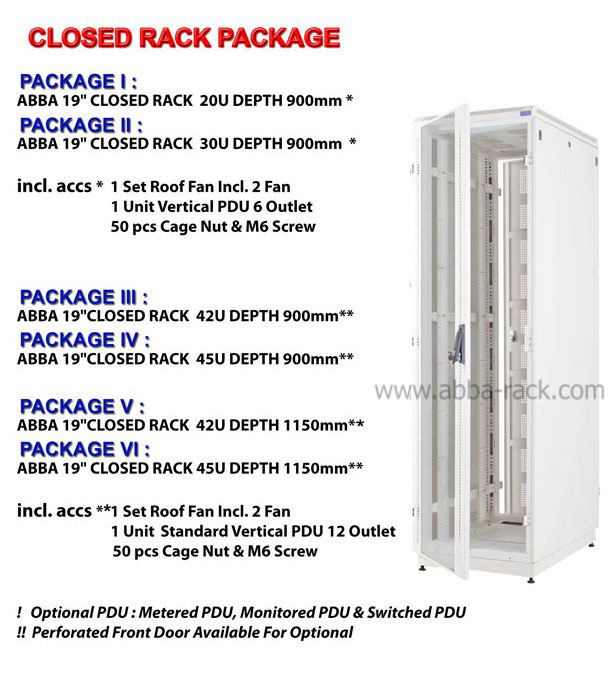 Jual Closed Rack Package oleh PT. UNI NETWORK COMMUNICATIONS