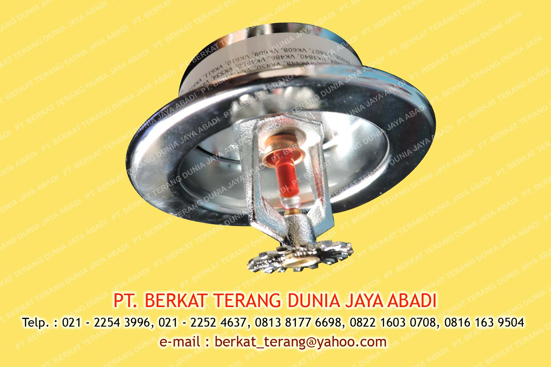 Jual SPRINKLER HEAD 68 DERAJAT VIKING WITH CELLING PLATE SEMI RECESSED ...