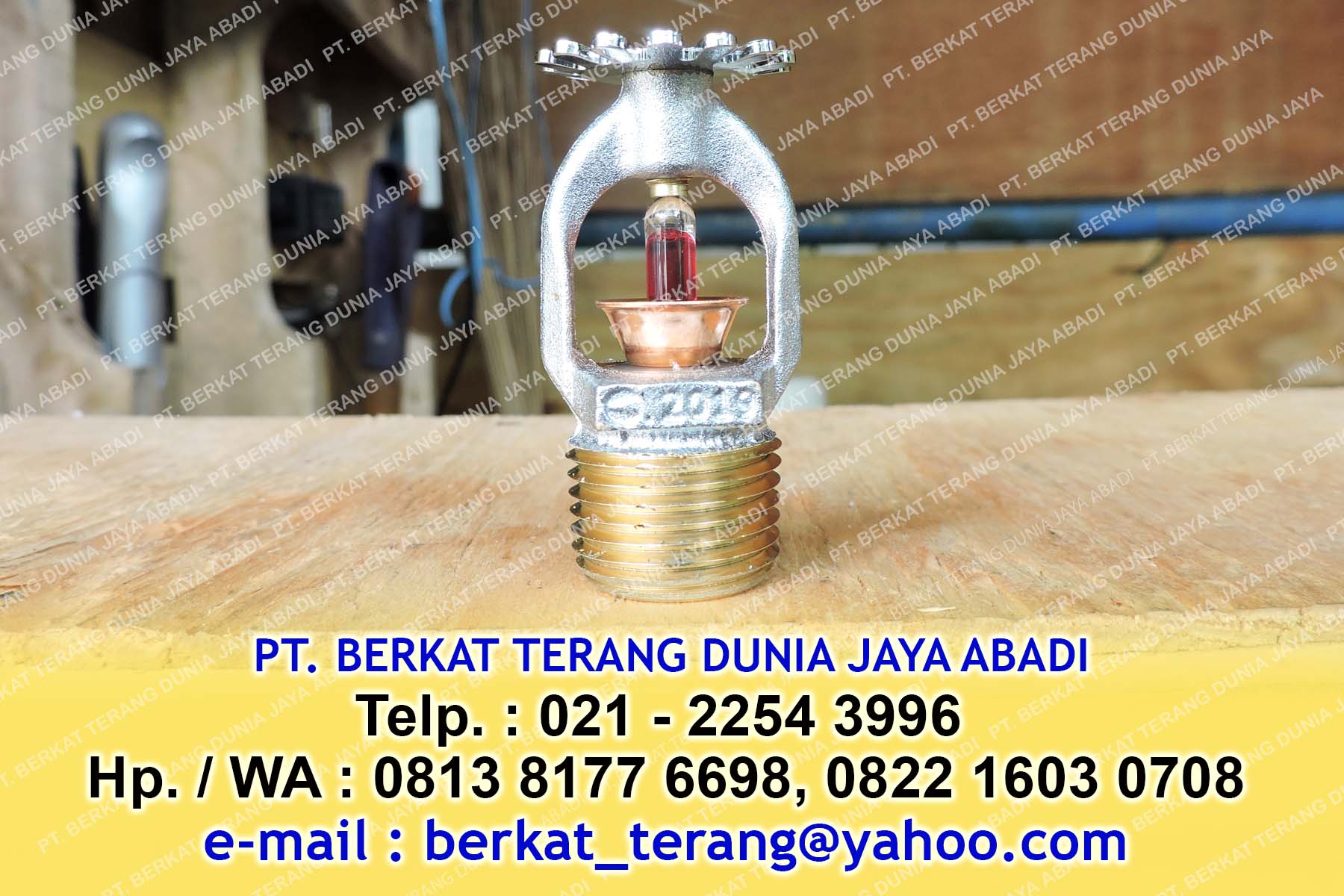 Jual Sprinkler Head type Pendent 68 derajat merk TYCO oleh PT. Berkat ...
